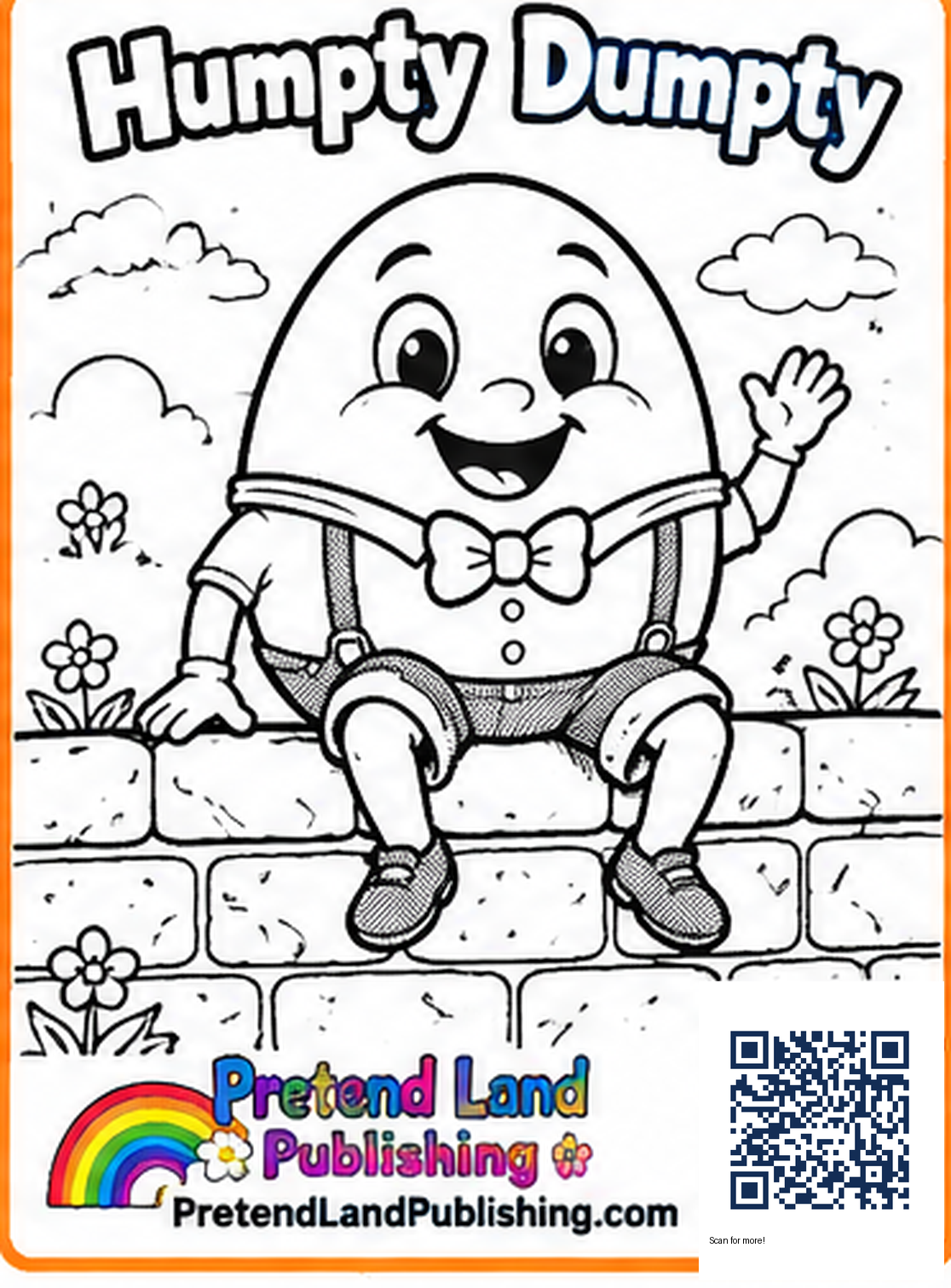 Humpty Dumpty printable coloring page
