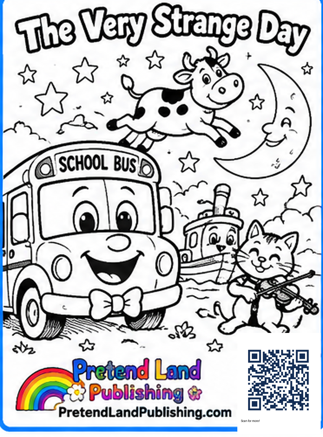 The Very Strange Day printable coloring page